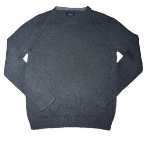 Croft & Barrow Knit Dark Gray Sweater Size Medium
